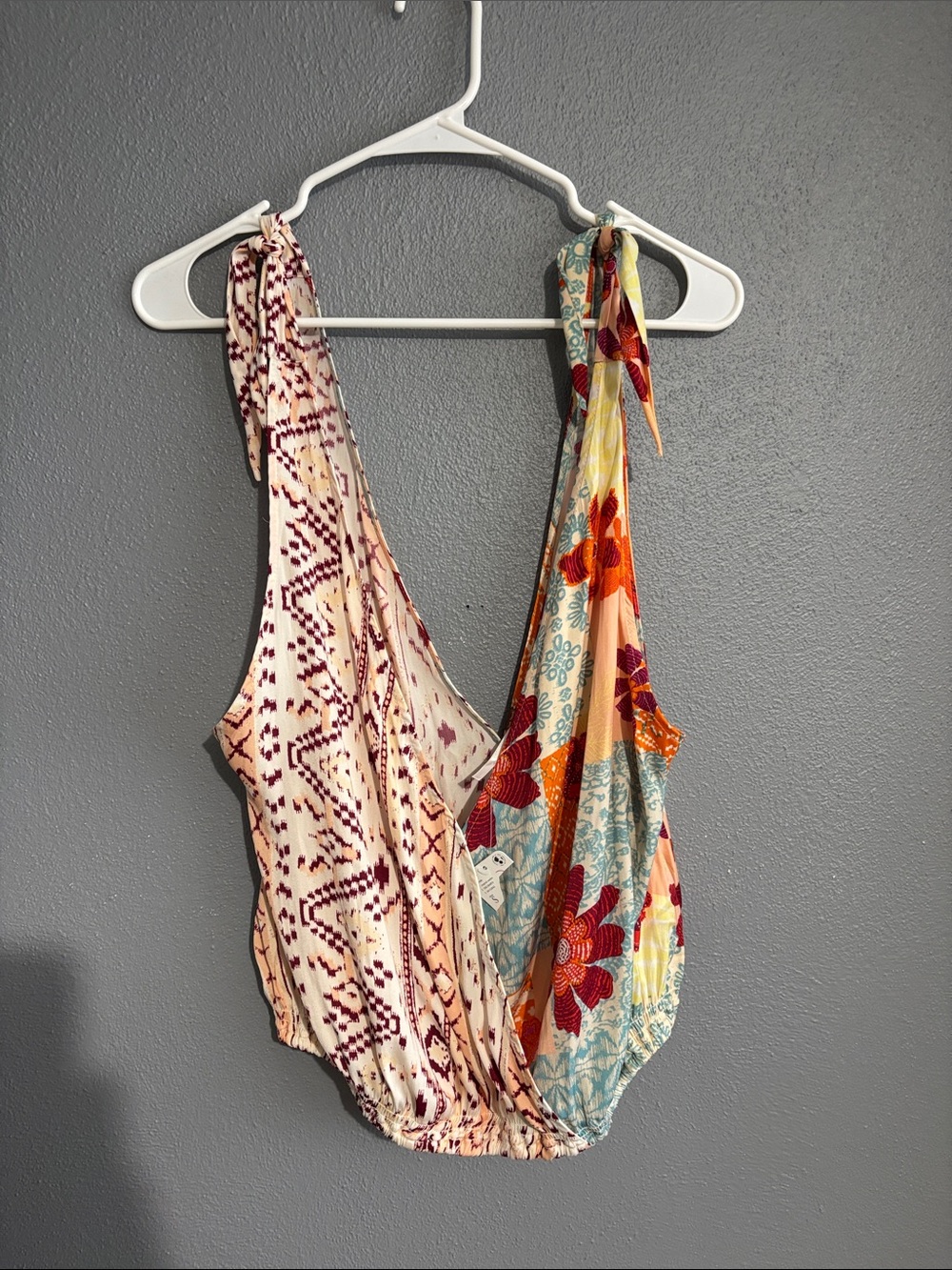 Free People Boho Floral Mix Women's top- Multicolor